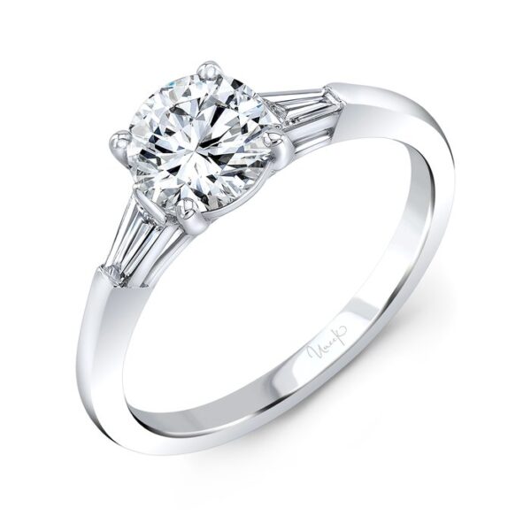 Three-Stone Round Engagement Ring