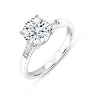 Three-Stone Round Engagement Ring