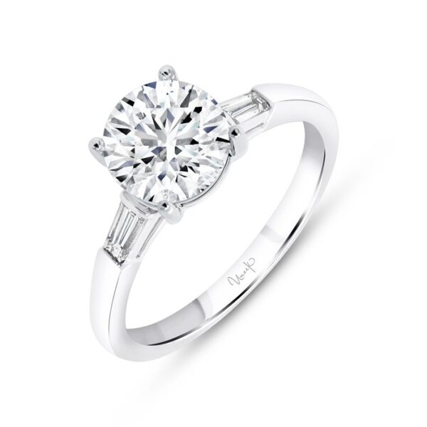 Three-Stone Round Engagement Ring