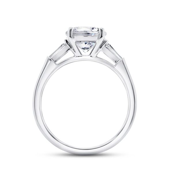 Three-Stone Round Engagement Ring - Image 3