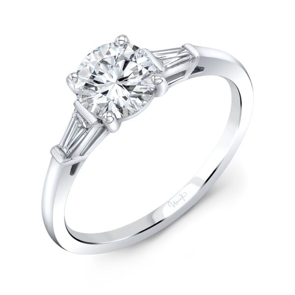 Three-Stone Round Engagement Ring