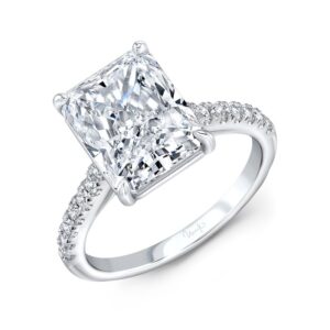 Straight Radiant Diamond Engagement Ring