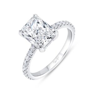 Straight Radiant Diamond Engagement Ring