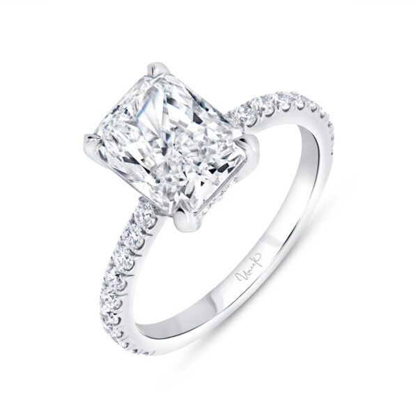 Straight Radiant Diamond Engagement Ring
