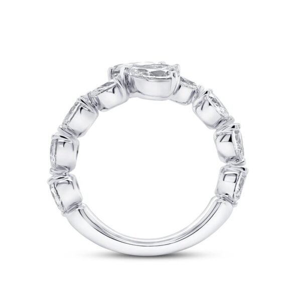 Bypass Pear Shaped Diamond Anniversary Ring - Image 3