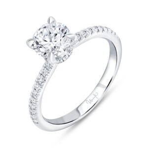 Under-Halo Engagement Ring