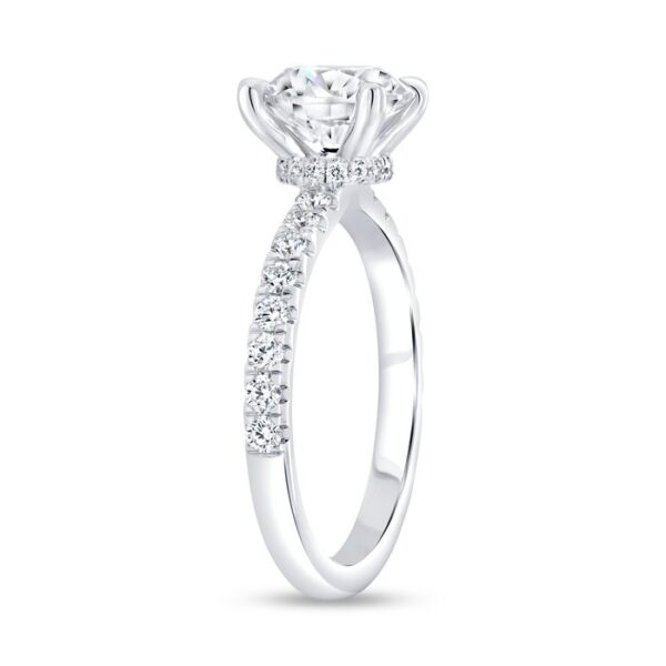 Under-Halo Engagement Ring - Image 2