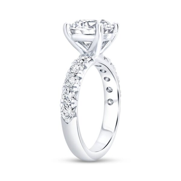 Straight Round Engagement Ring - Image 2