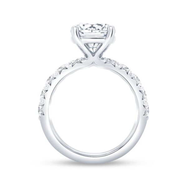 Straight Round Engagement Ring - Image 3