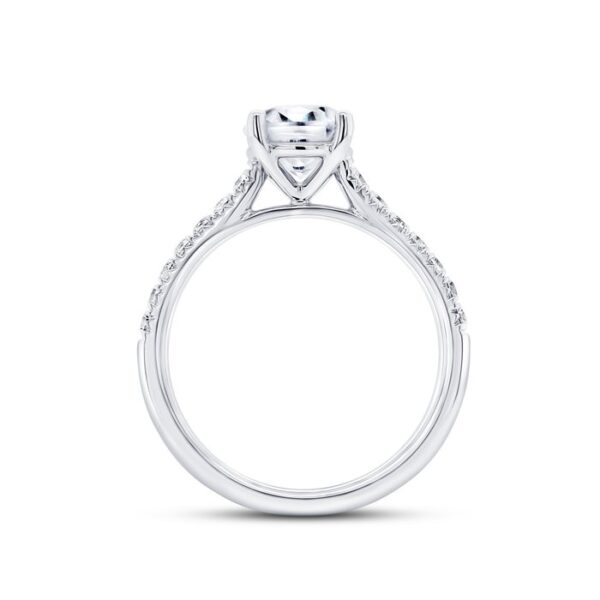 Straight Round Engagement Ring - Image 3