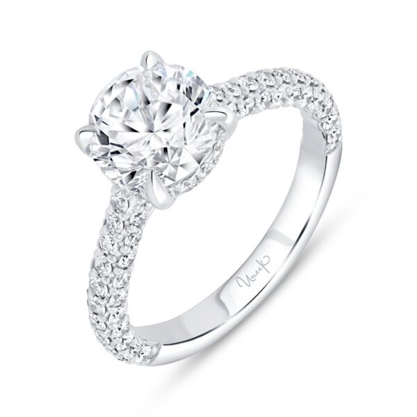 Under-Halo Round Engagement Ring
