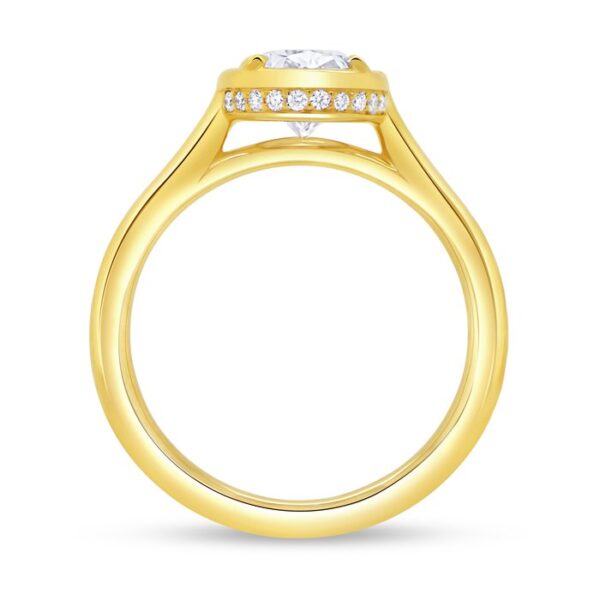 Bezel Engagement Ring - Image 3