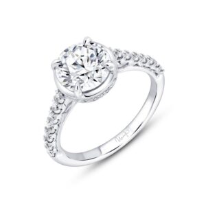 Halo Round Engagement Ring