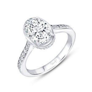 Halo Oval Shaped Engagement Ring