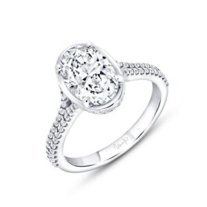 Halo Oval Shaped Engagement Ring