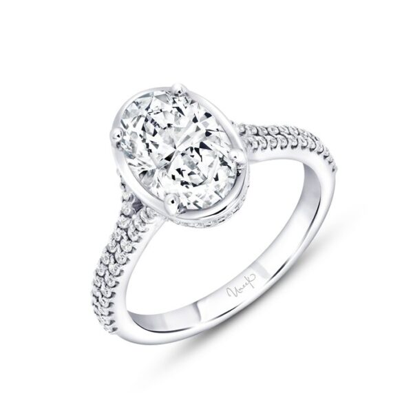 Halo Oval Shaped Engagement Ring