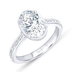 Halo Oval Shaped Engagement Ring