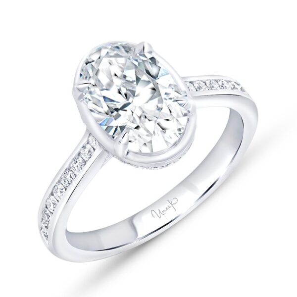 Halo Oval Shaped Engagement Ring