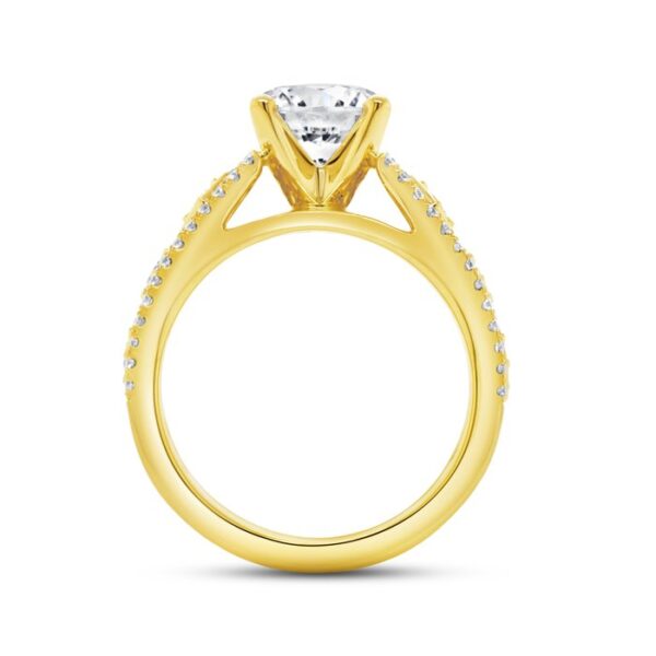 Round Engagement Ring - Image 3