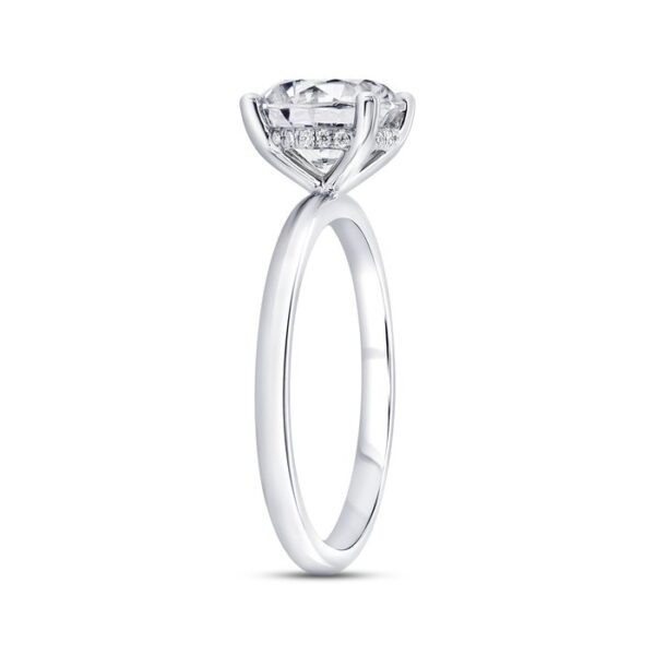 Under-Halo Engagement Ring - Image 2