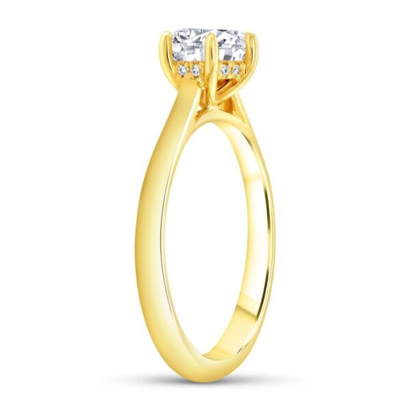 Solitaire Round Engagement Ring - Image 2