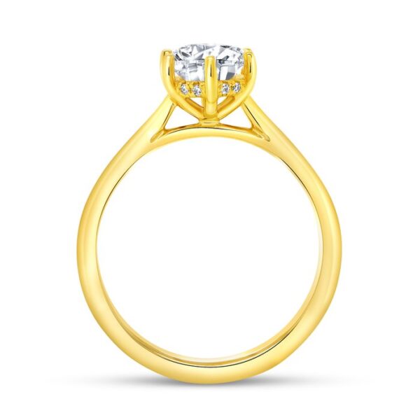 Solitaire Round Engagement Ring - Image 3