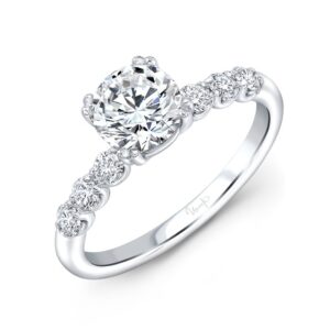 Straight Round Engagement Ring
