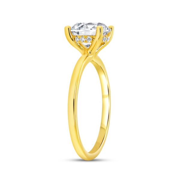 Under-Halo Round Engagement Ring - Image 2