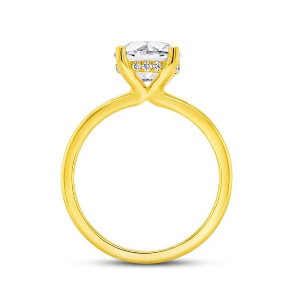 Under-Halo Round Engagement Ring - Image 3