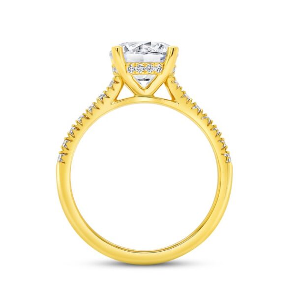 Under-Halo Round Diamond Engagement Ring - Image 3