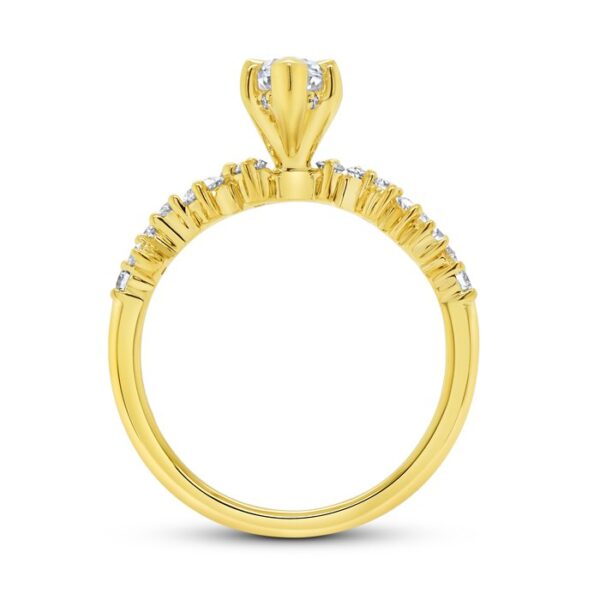 Solitaire Marquise Engagement Ring - Image 3