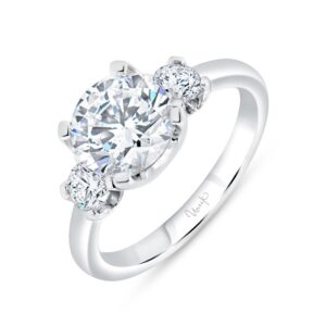 Three-Stone Round Engagement Ring