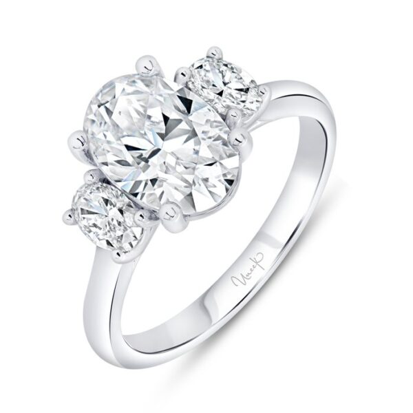 Three-Stone Oval Shaped Engagement Ring