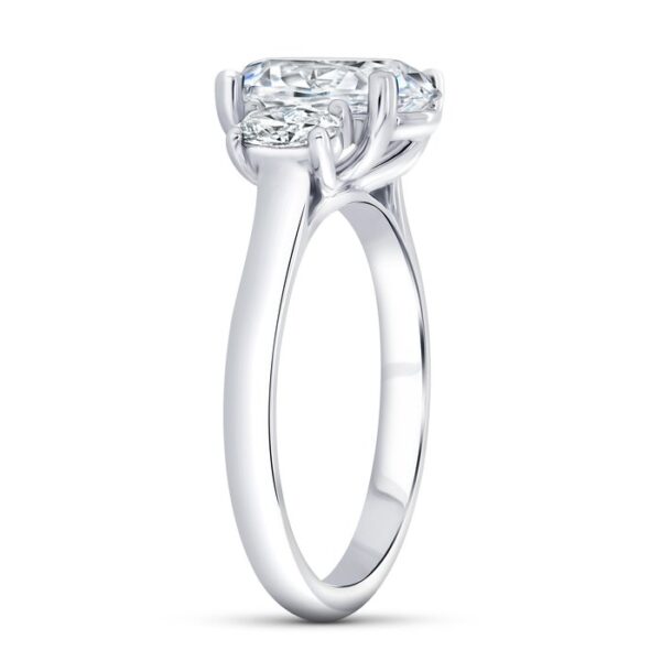 Three-Stone Oval Shaped Engagement Ring - Image 2