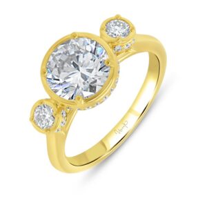 Bezel Round Engagement Ring