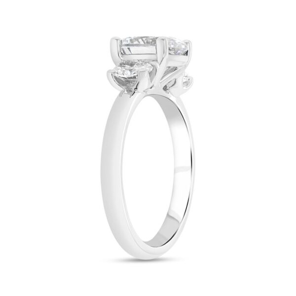 Three-Stone Oval Shaped Engagement Ring - Image 2