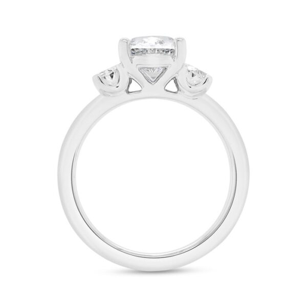 Three-Stone Oval Shaped Engagement Ring - Image 3