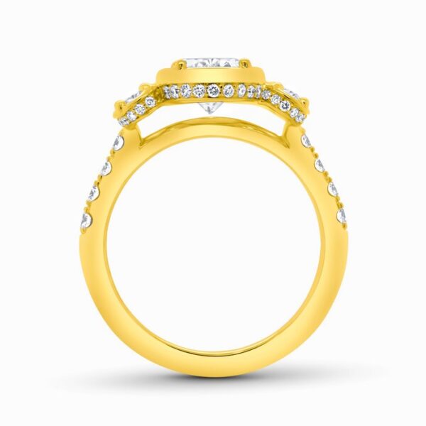 Three-Stone Oval Shaped Engagement Ring - Image 3
