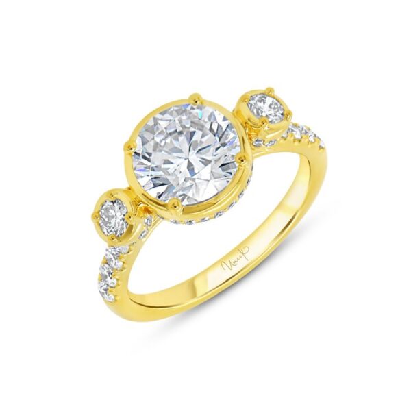 Bezel Round Engagement Ring