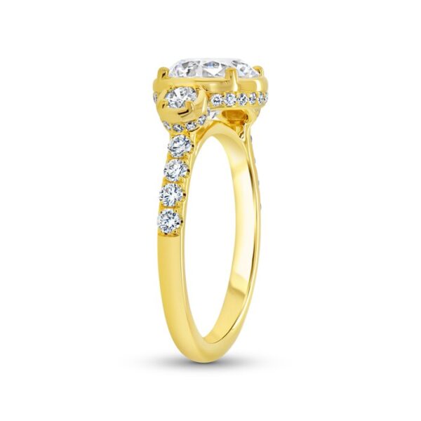 Bezel Round Engagement Ring - Image 2
