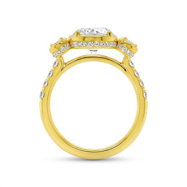 Bezel Round Engagement Ring - Image 3