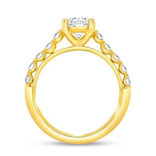 Straight Round Engagement Ring - Image 3