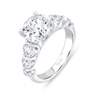 Straight Round Engagement Ring