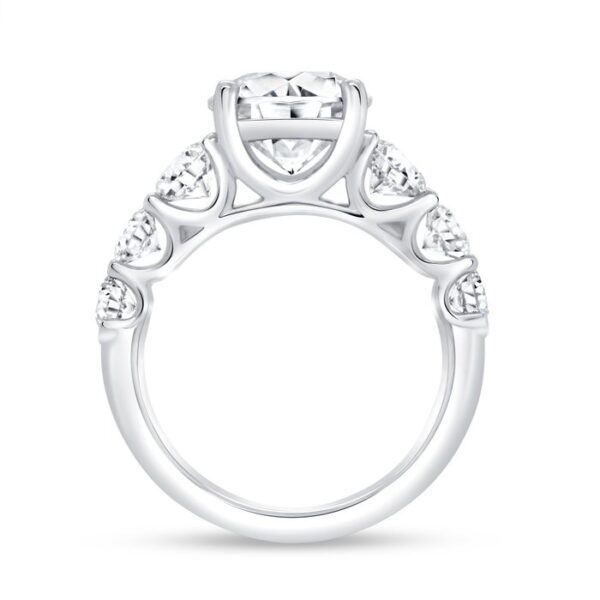 Straight Round Engagement Ring - Image 3