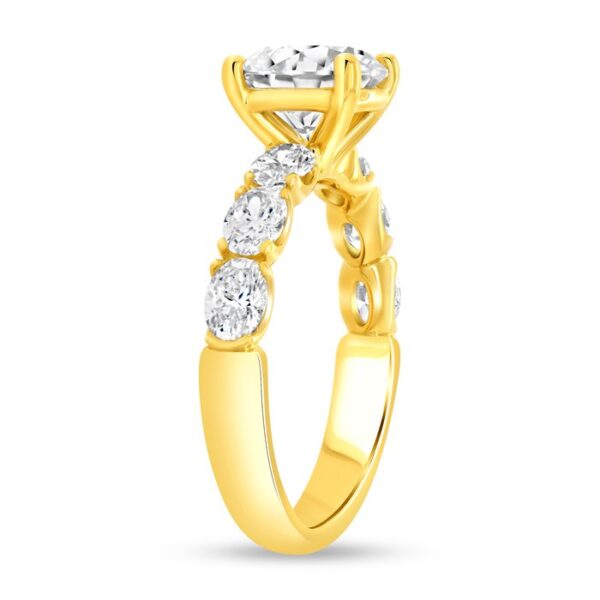 Straight Round Engagement Ring - Image 2