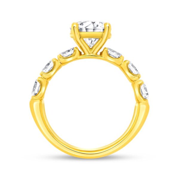Straight Round Engagement Ring - Image 3
