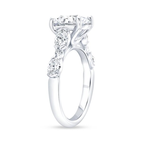 Straight Round Engagement Ring - Image 2