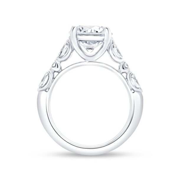 Straight Round Engagement Ring - Image 3