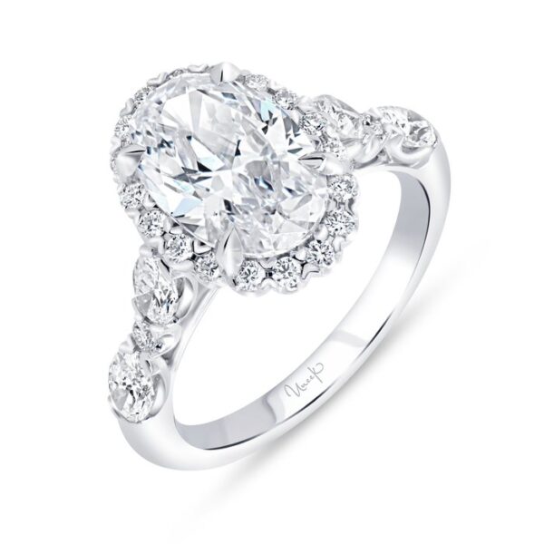 Halo Oval Shaped Engagement Ring