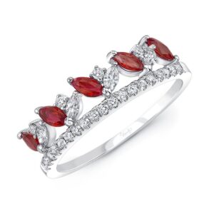 Round Ruby Fashion Ring